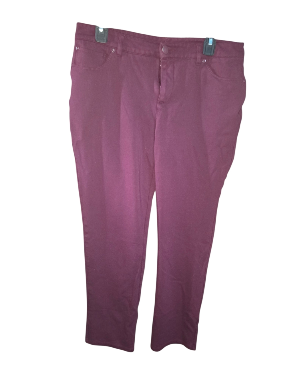 4/6/14. Christopher & Banks Signature Slimming Wine Colored Jeans